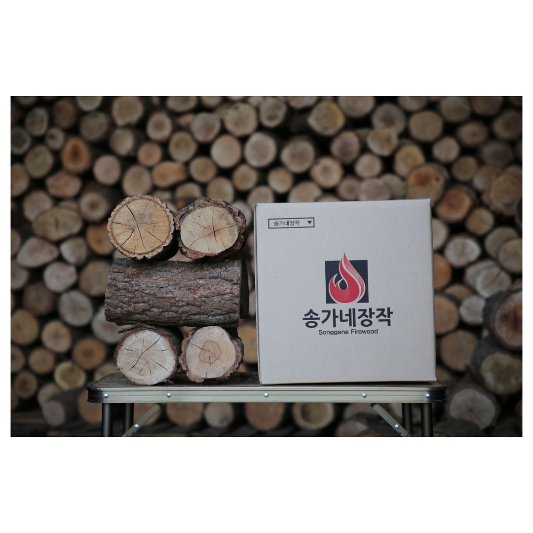 송가네장작 벽난로 화목난로용 쪼갬목 절단목 쪼갬목소 두꺼운장작 17kg : 송가네 STORE