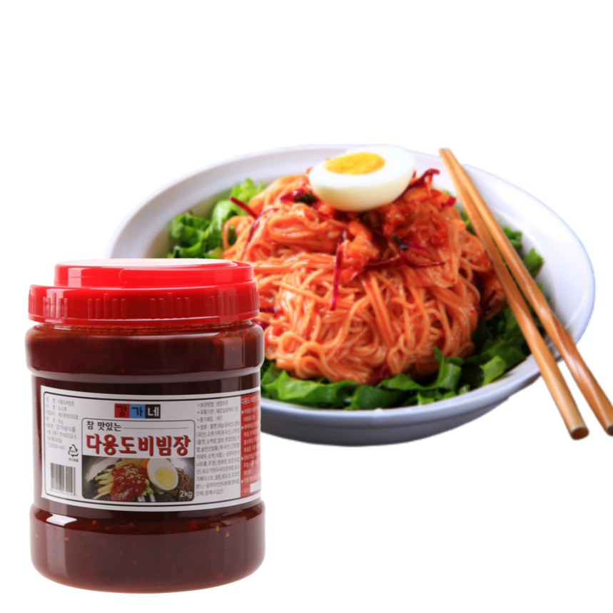 강가네 만능 다용도 비빔장 2kg 3kg 10kg 가정용 식당용 골뱅이무침 막국수 냉면장 : 비니베베: