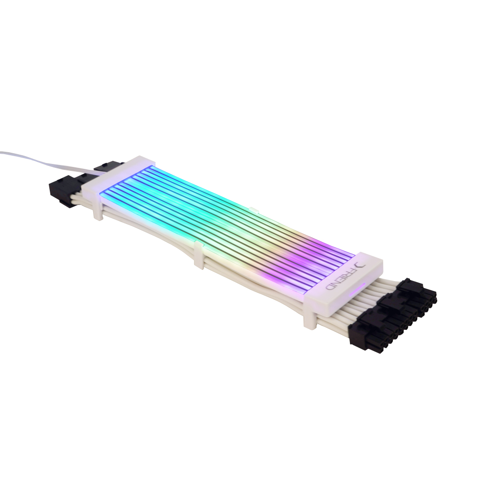 디프렌드 GLARE-LINE ARGB V1 트리플 8핀 연장케이블(24cm), RGB 슬리빙케이블 : 다산코퍼레이션