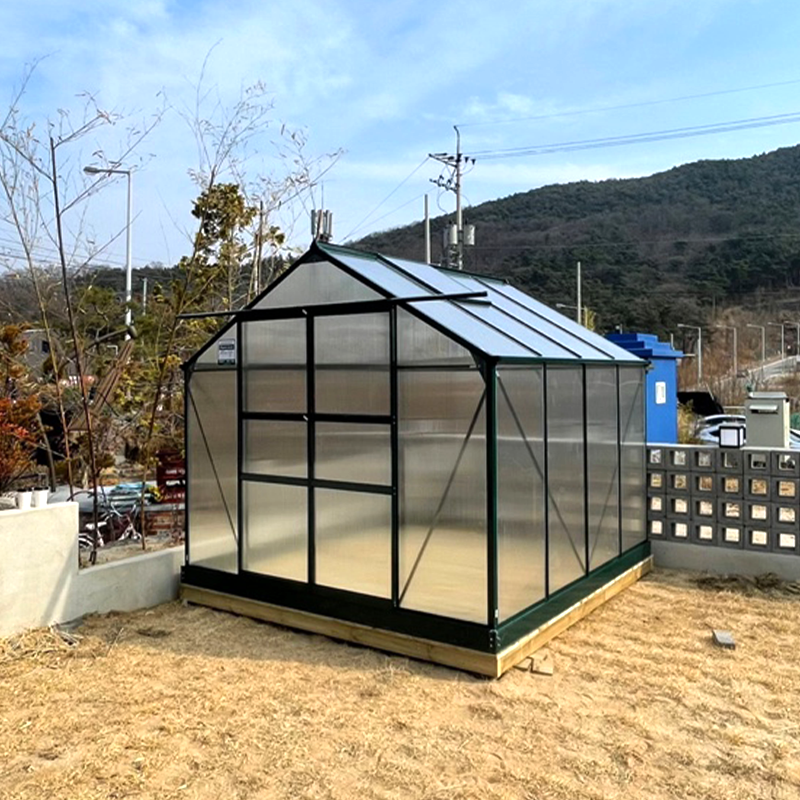 조립식 폴리카보네이트 온실 하우스 벤자민가든 BASIC M 2.5x2.5m 2평형 온실하우스 : 캐나다쉐드