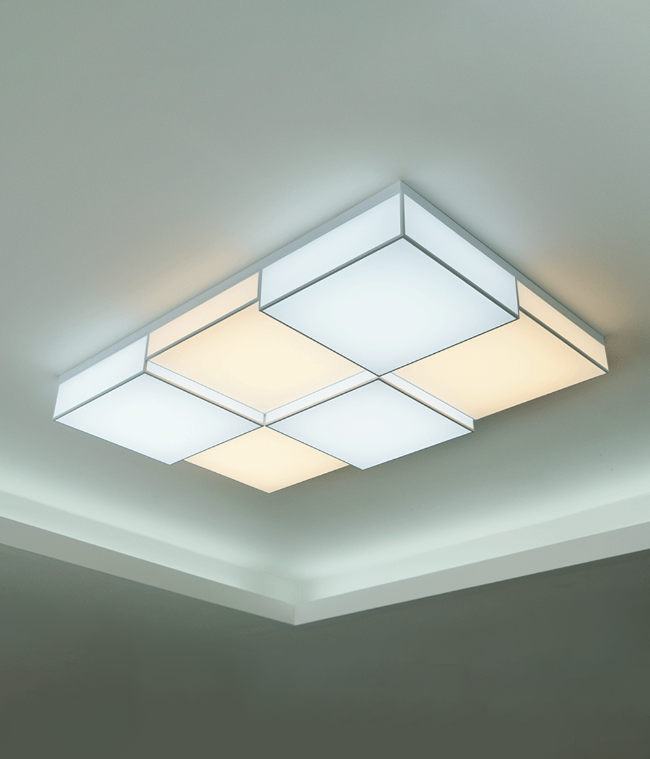 큐브 6등 LED 색변환 거실등 150W 인테리어 포인트조명 : 조명팔구