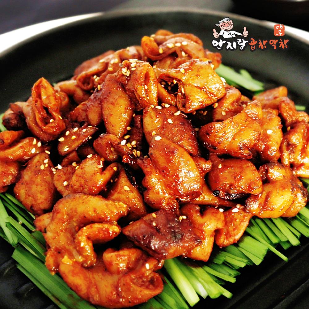 원조 안지랑 회장님 양념곱창 400g 3팩 착한소비 수제직화 참숯 초벌 중독성 화끈한 불맛 : 안지랑곱창막창