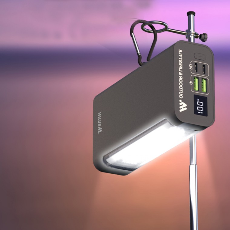 캠핑용 LED 랜턴 PD 65W 초고속 보조배터리 30000mAh 노트북 아이패드 갤럭시패드 다용도 충전기 : JD쇼핑
