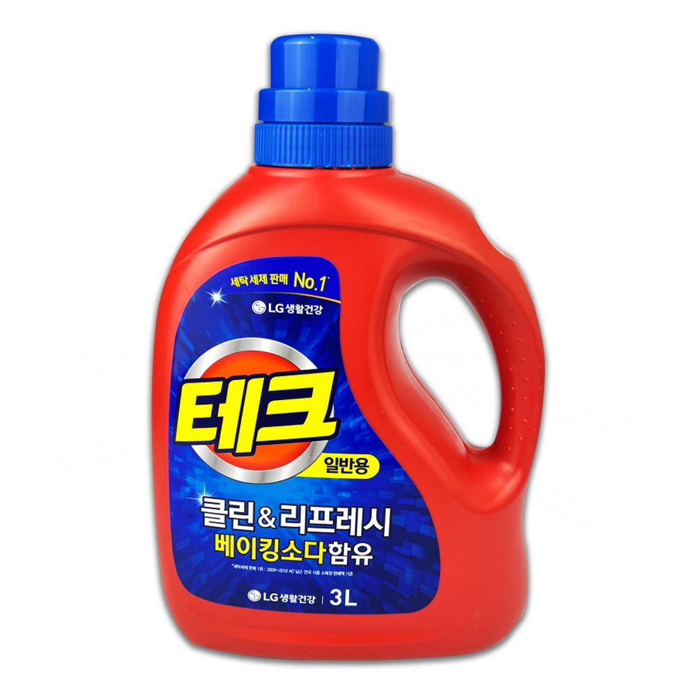 테크 액체세제 일반용 용기형 3리터 : 마니또야