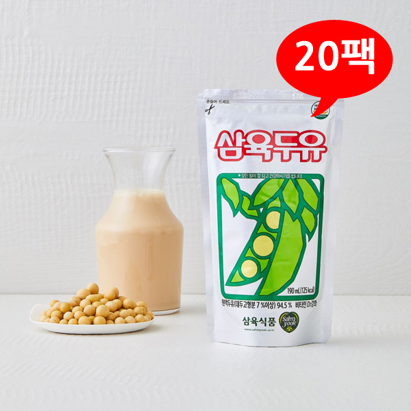 삼육 두유 190mL X 20팩 /B : 바이메리