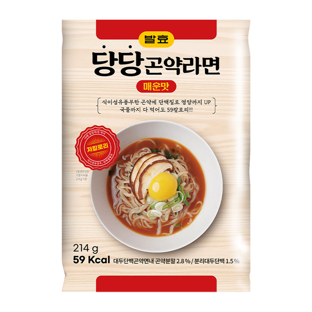 곤약 라면 발효 면 다이어트 저칼로리 간식 매운맛 59칼로리 : 데이홈트