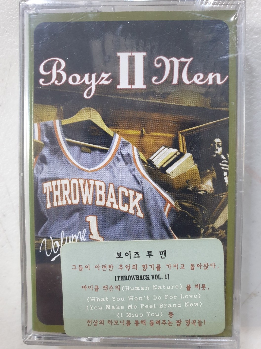 Boyz II Men Throwback Vol.1   (미개봉 카세트  TAPE) : 꾀꼬리음악사1
