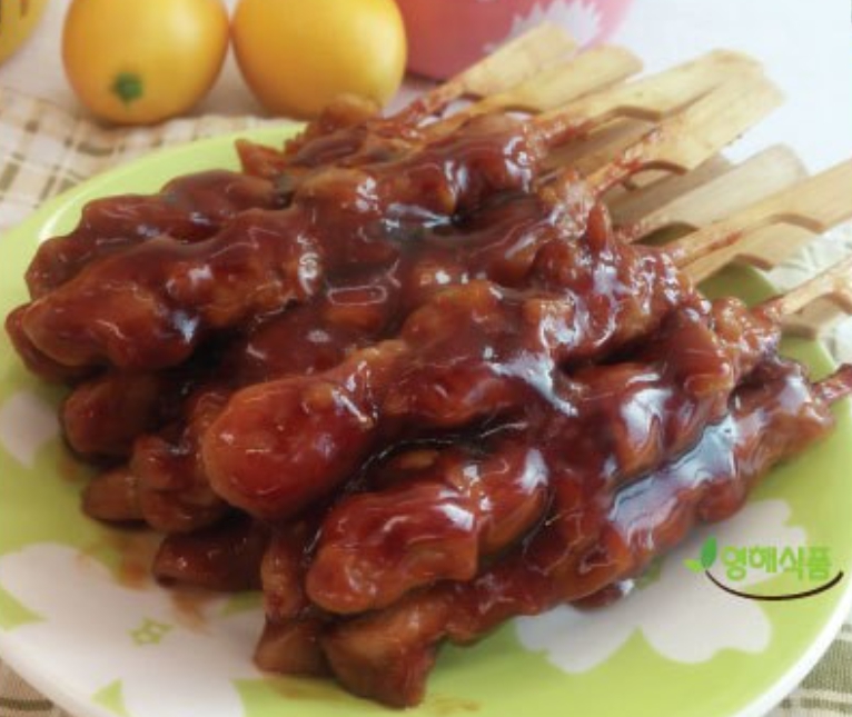 깐깐꼬치 델리 800g (20gx40개) 숯불꼬치 미니 닭꼬치 데리야끼 영해식품 : 오늘은 식자재