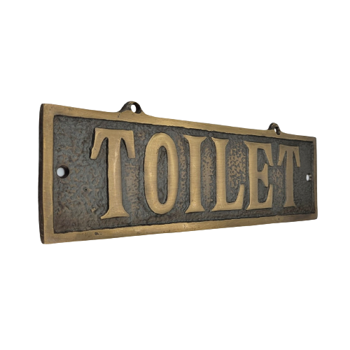 주물사인 TOILET / 엔틱 화장실 간판 : 예원데코철물