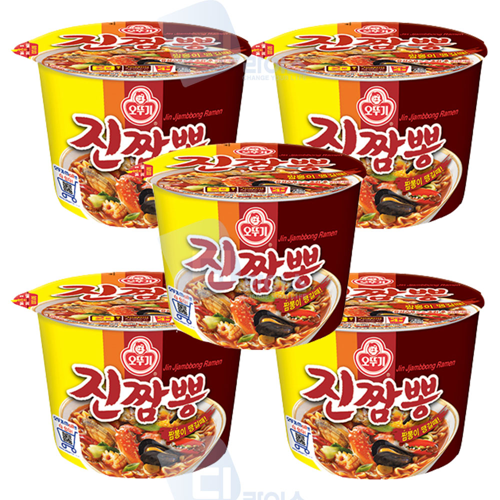 오뚜기 진짬뽕 큰컵 115g 5개 짬뽕라면 컵라면 큰용기 : 디라이스
