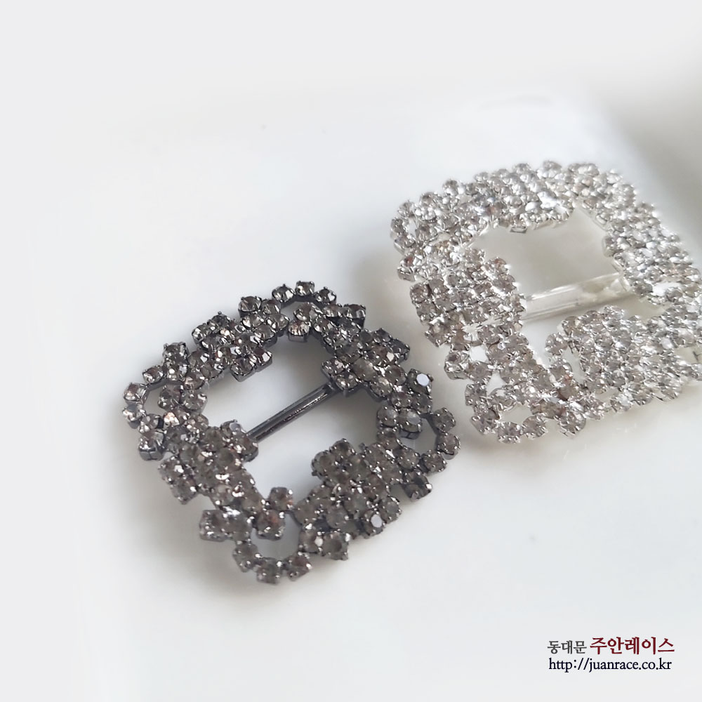 사각형 큐빅금속장식 쥬얼리부자재 DIY목걸이팔찌 DIY악세사리재료 : 주안레이스
