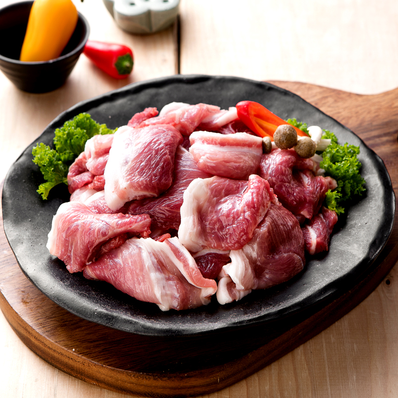 으뜸한돈 제육볶음용 앞다리살 300g 냉동 돼지고기 전지 : 으뜸한돈