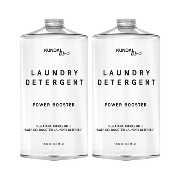 세탁세제 쿤달 초고농축 파워 겔 부스터 1580ml 2개 : 셀리팩토리