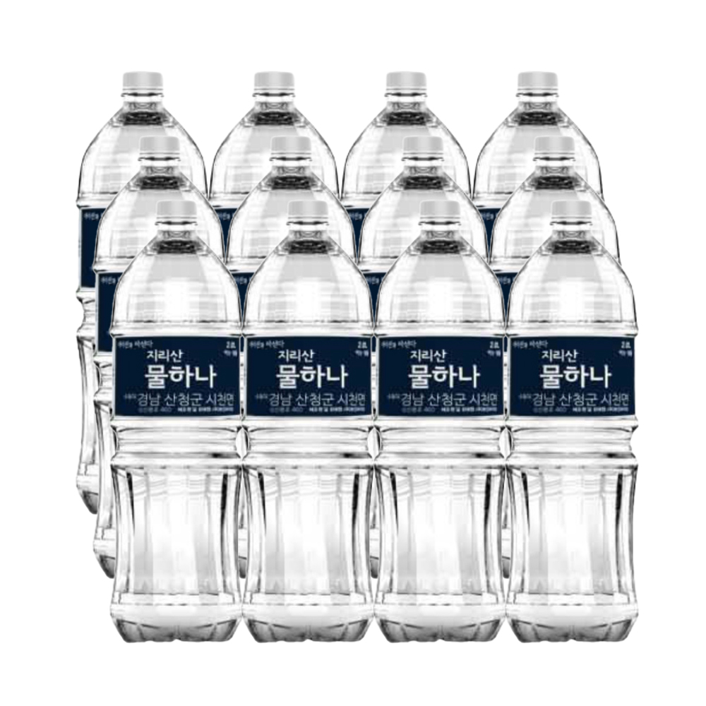 화인바이오 지리산 물하나 생수 PET 2L (6개) 미네랄 워터 백두대간 대량 구매 : 아만노마켓