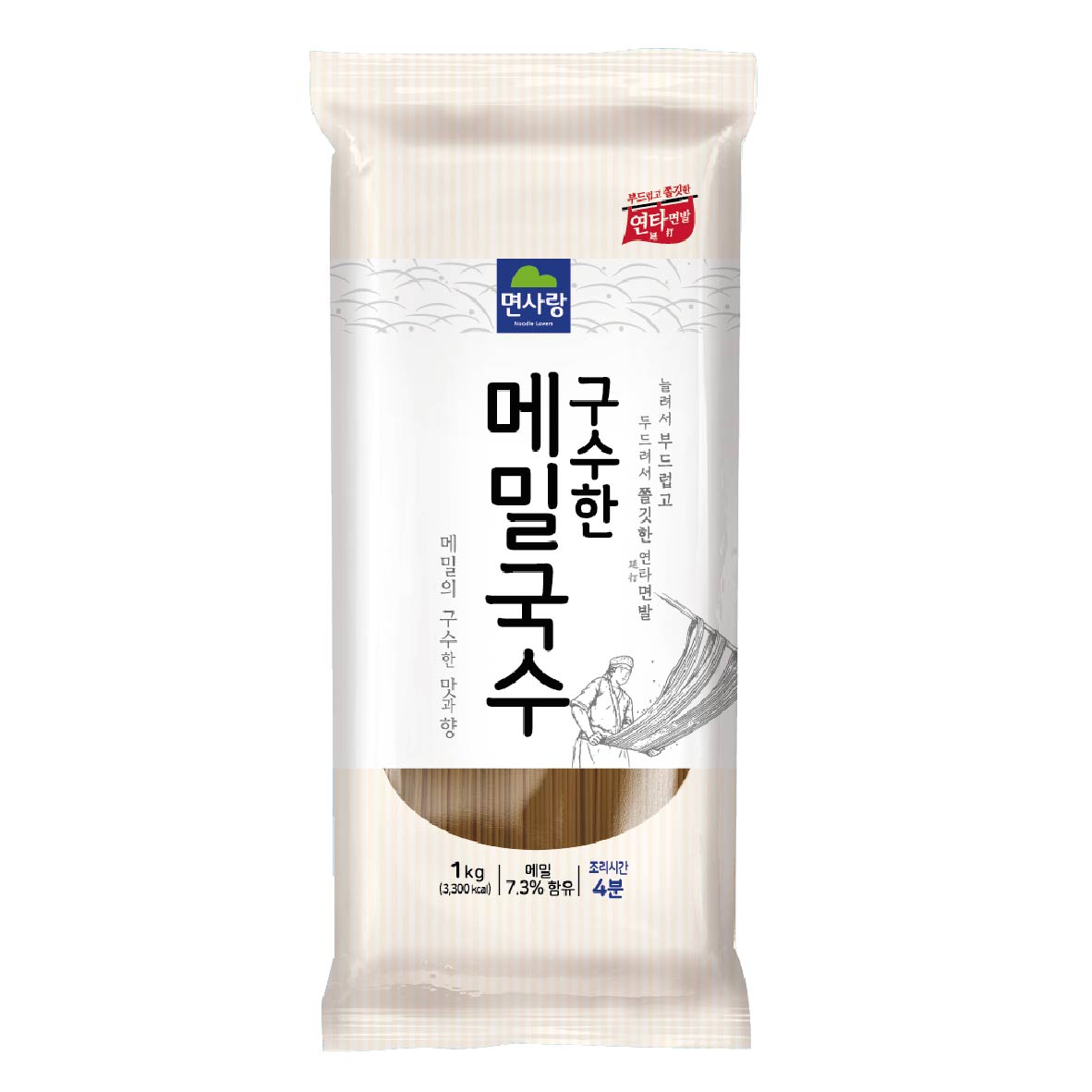 면사랑 구수한 메밀국수 1kg : 와우식자재