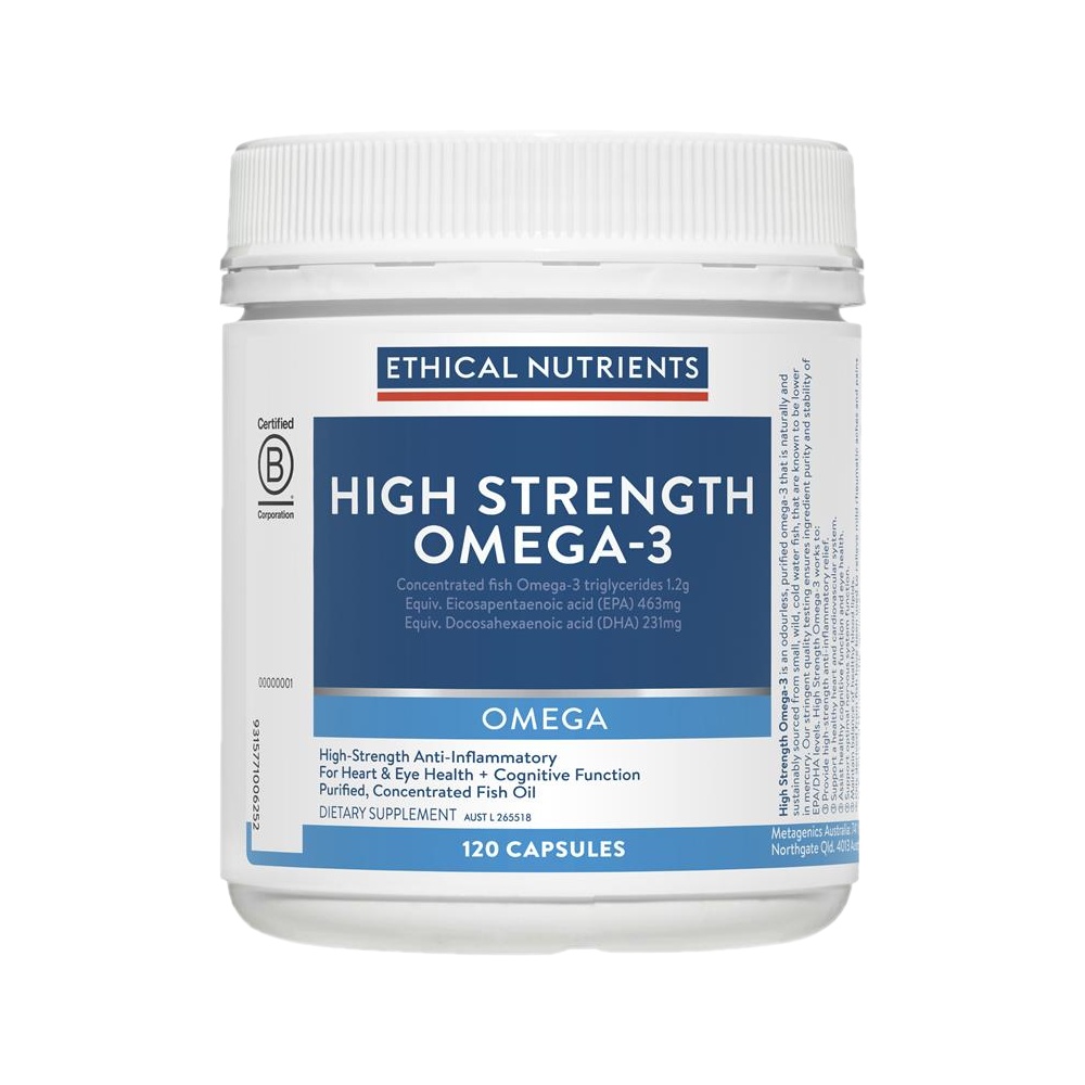 에티칼 뉴트리언츠 하이 스트렝스 오메가3 120캡슐 Ethical Nutrients High Strength Omega-3 : 리틀아마존