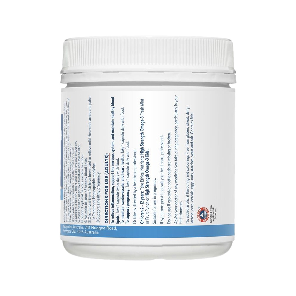 에티칼 뉴트리언츠 하이 스트렝스 오메가3 120캡슐 Ethical Nutrients High Strength Omega-3 : 리틀아마존