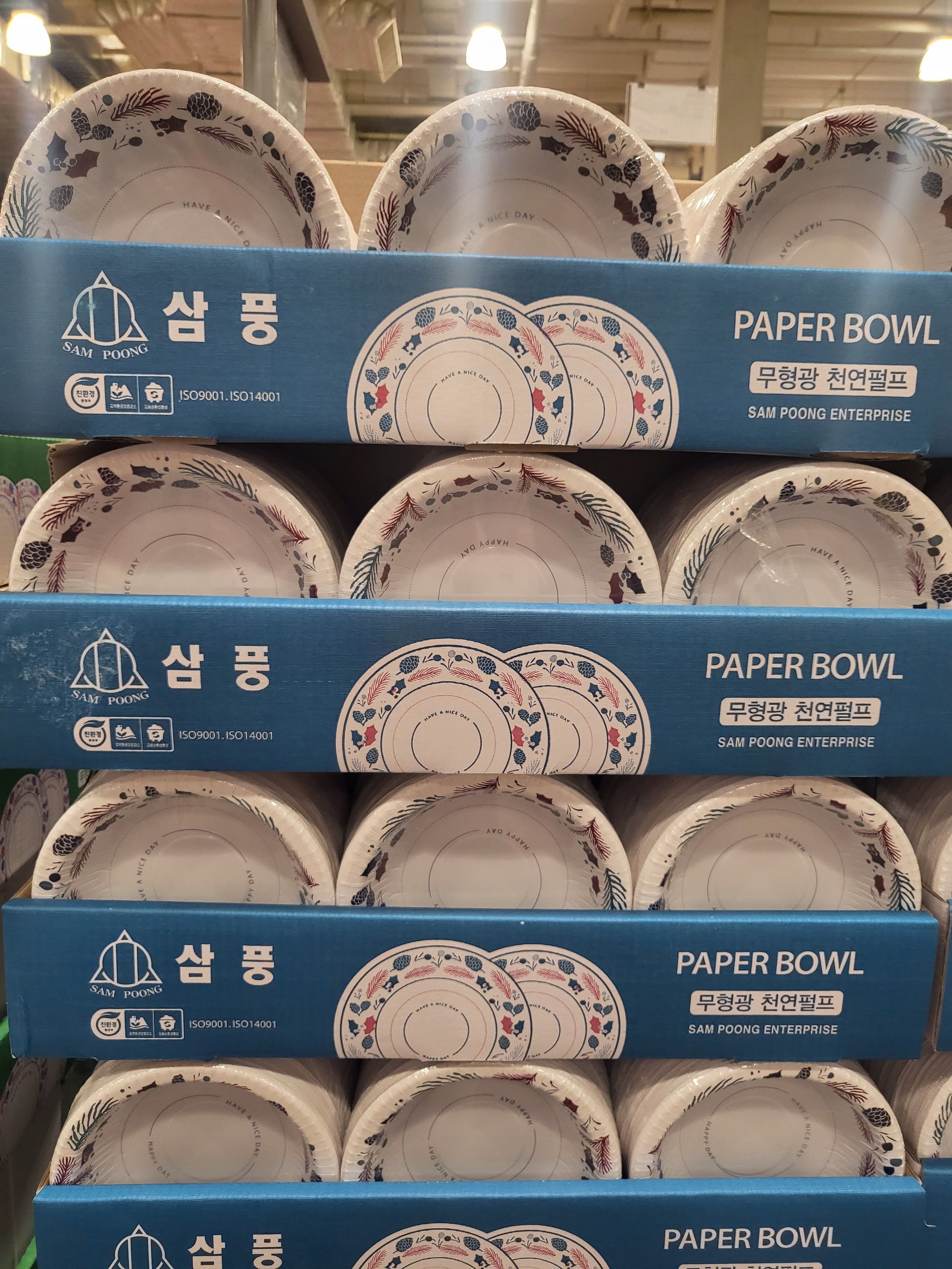 코스트코 삼풍 친환경 종이보울 19CM X 100매 : allNew