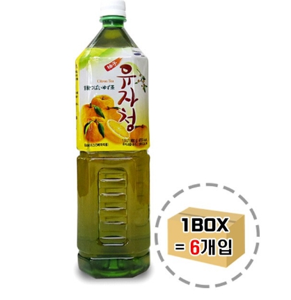 새콤달콤 상큼한 유자청 꿀 유자차 1.5LX6T(1박스) : 마하나임5