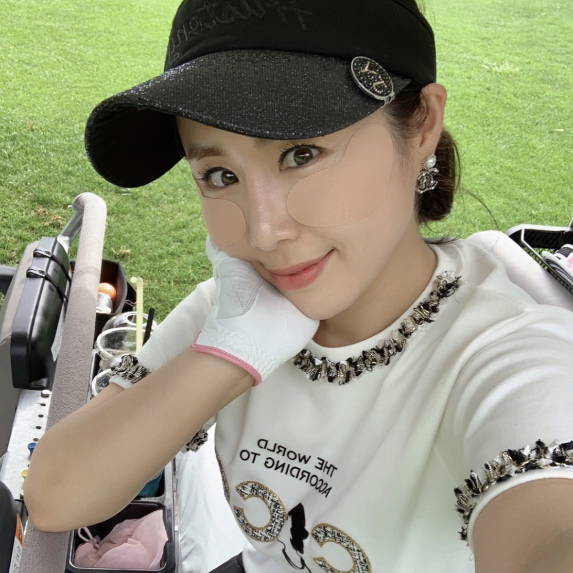 휴스토니 골프 콜라겐 uv 아이패치 자외선 차단 팩 기미 얼굴 필드 골프용품 파크골프 : 휴스토니