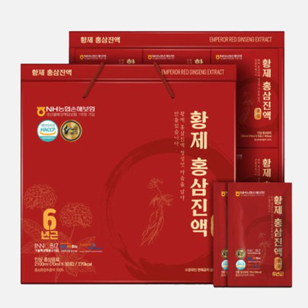 6년근홍삼 더존 황제 홍삼진액 60ml30포 : 웰빙홈마트