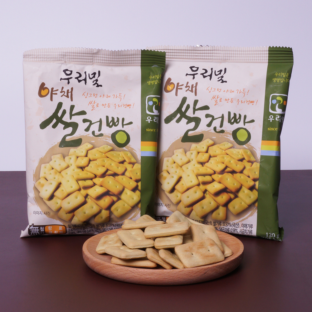 우리밀 야채쌀건빵 120g : 우리밀 since 1989