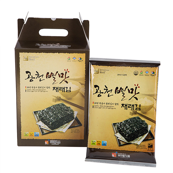 광천별맛김 별맛김 파래김 재래김 전장김 10봉 : 쓰리GO