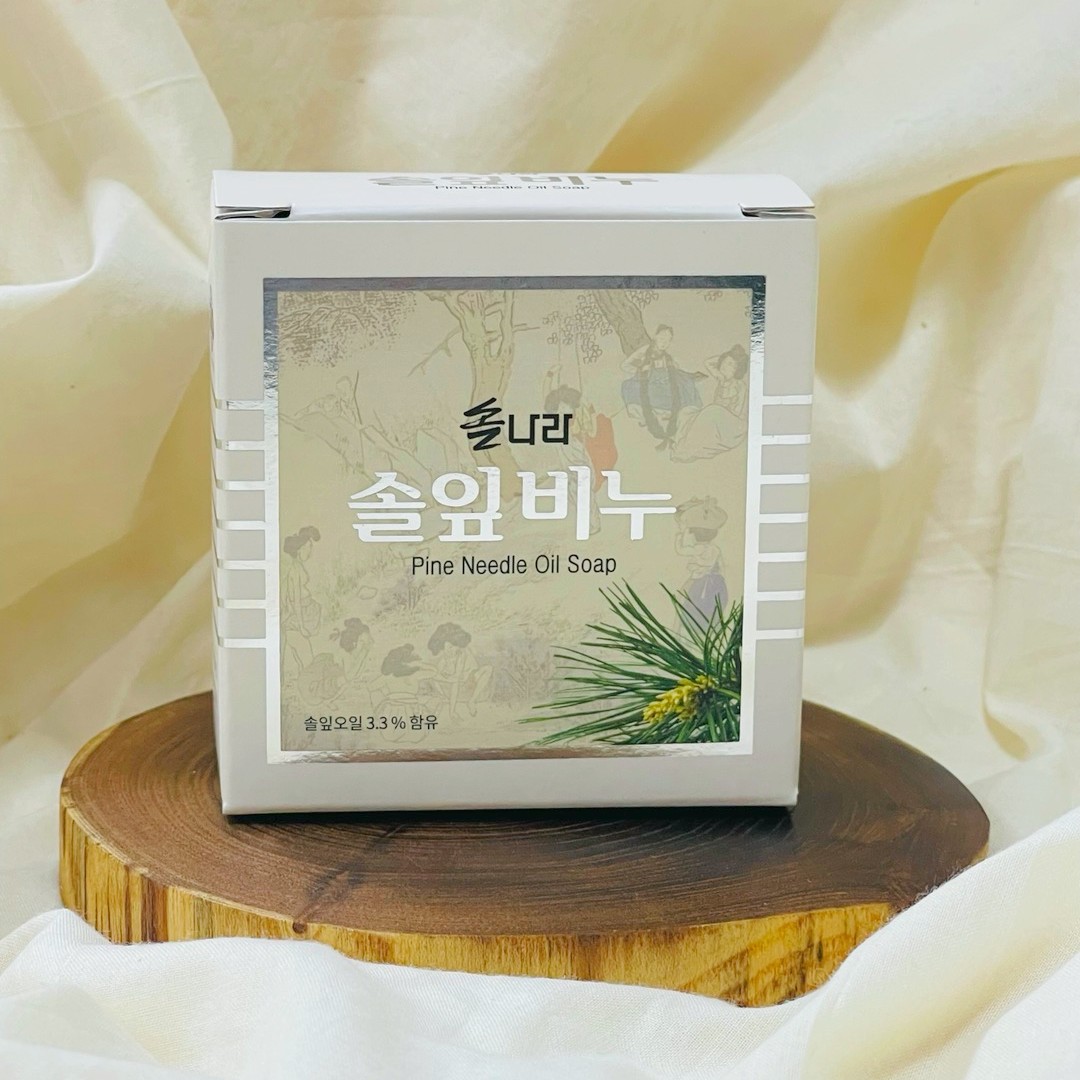 여드름피부 딥클렌징  솔잎오일 천연 수제 솔나라 솔잎비누 120g 1+1 비립종 지성 핸드메이드솝 : 솔나라