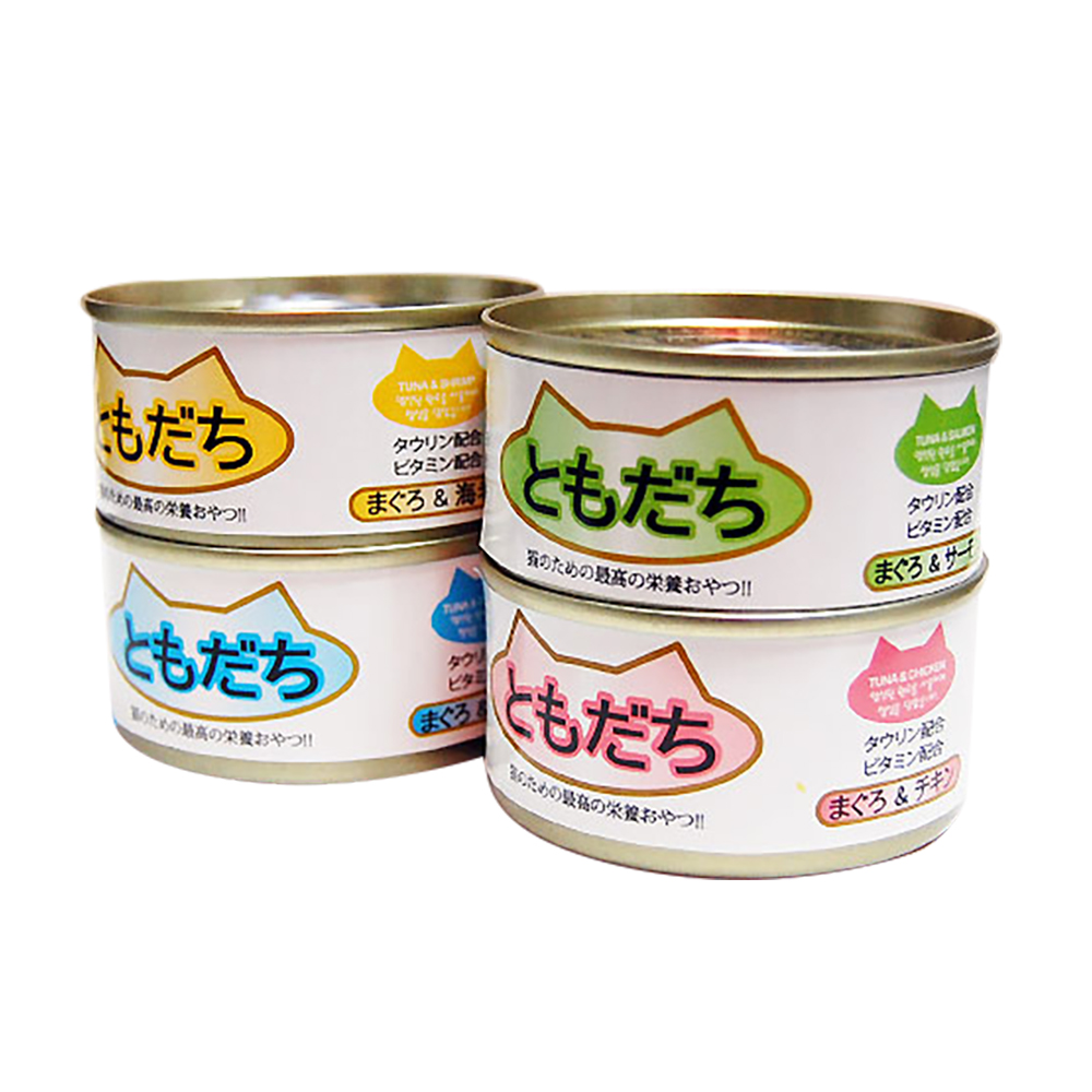 PET 토모다찌 콤보(80g X 24개)/ 고양이 습식 캔 간식 면역력 향상 참치 닭고기 연어 새우 게살 길냥이 /펫 : 미스터의잡화상점