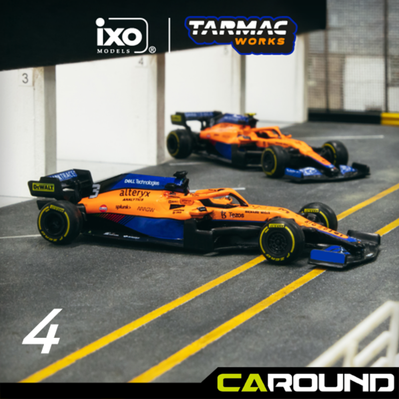 오토모듬 타막웍스 1:64 맥라렌 F1 MCL35M No.4 이탈리아 그랑프리 2021 - 란도 노리스 : 오토 모듬