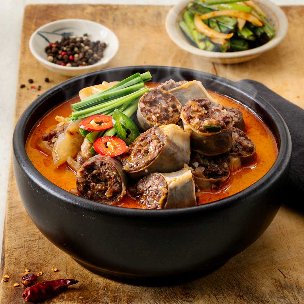 잡내 없이 정갈한 맛 황기사골 순대국(기본/얼큰) 600g : 아빠식당