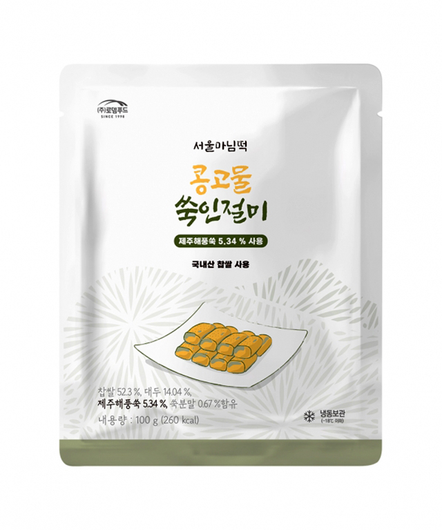 서울마님떡 콩고물 (쑥) 인절미 100g 10개 (로뎀푸드) : 마미스그린마켓