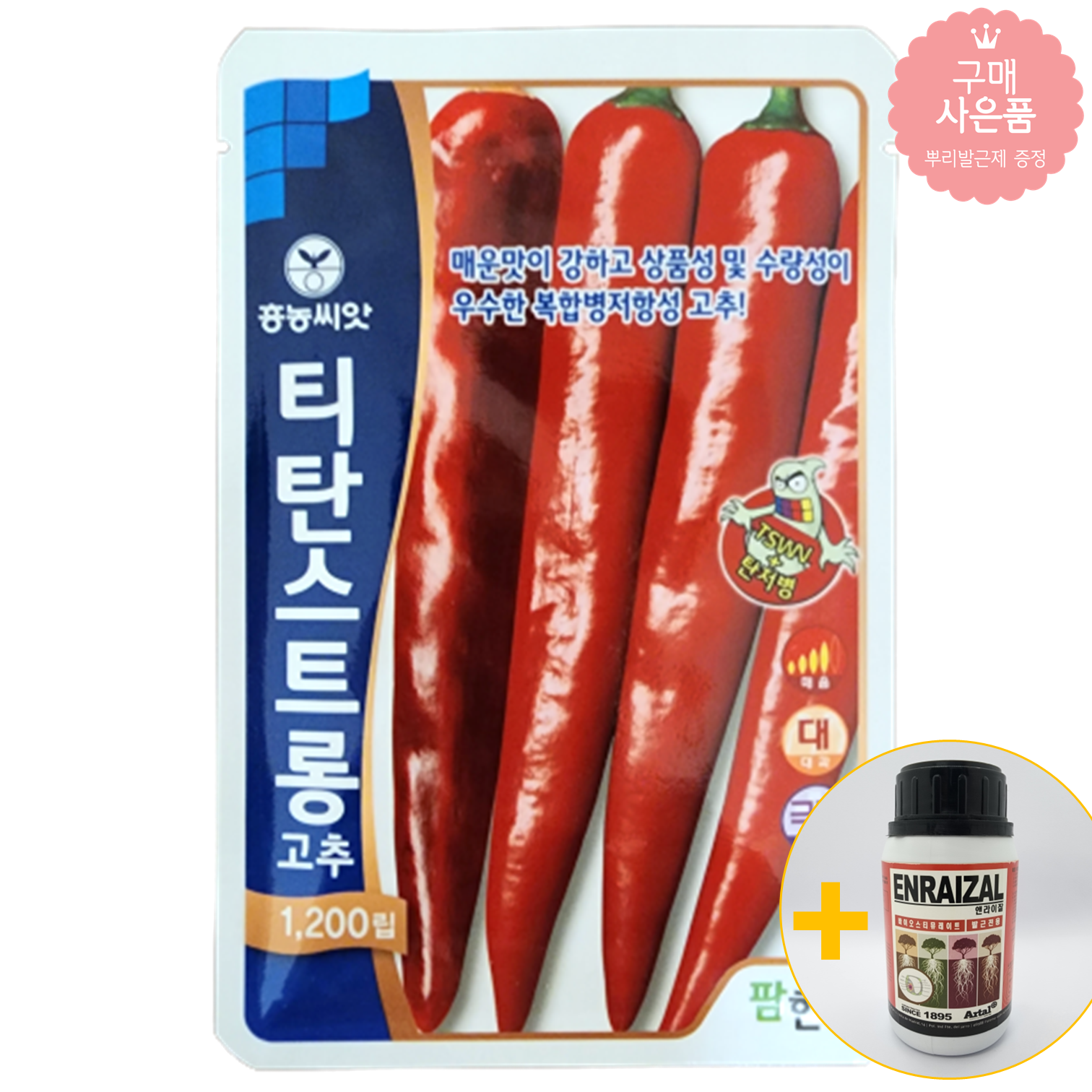 티탄스트롱 고추 1200립 흥농 : 모든씨앗