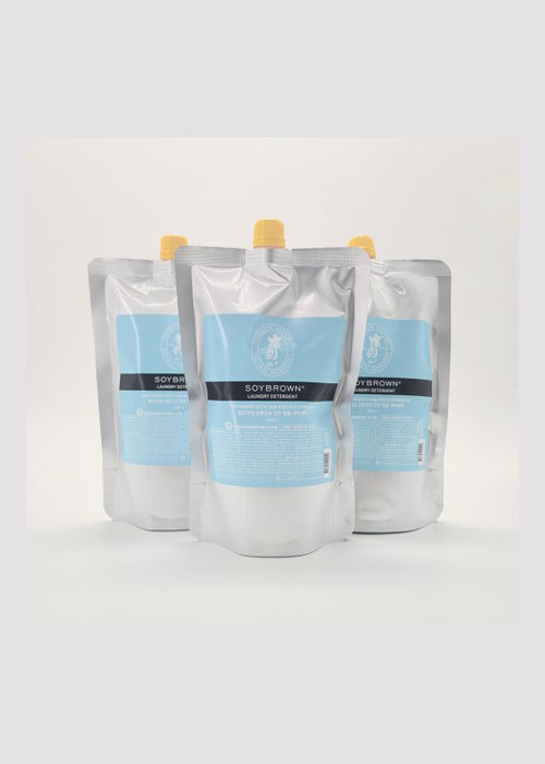 소이브라운 천연명품 세탁세제- 리필500ml 2+1/아기옷 세탁겸용/속옷/타올 천연세탁세제 : 이스페이스