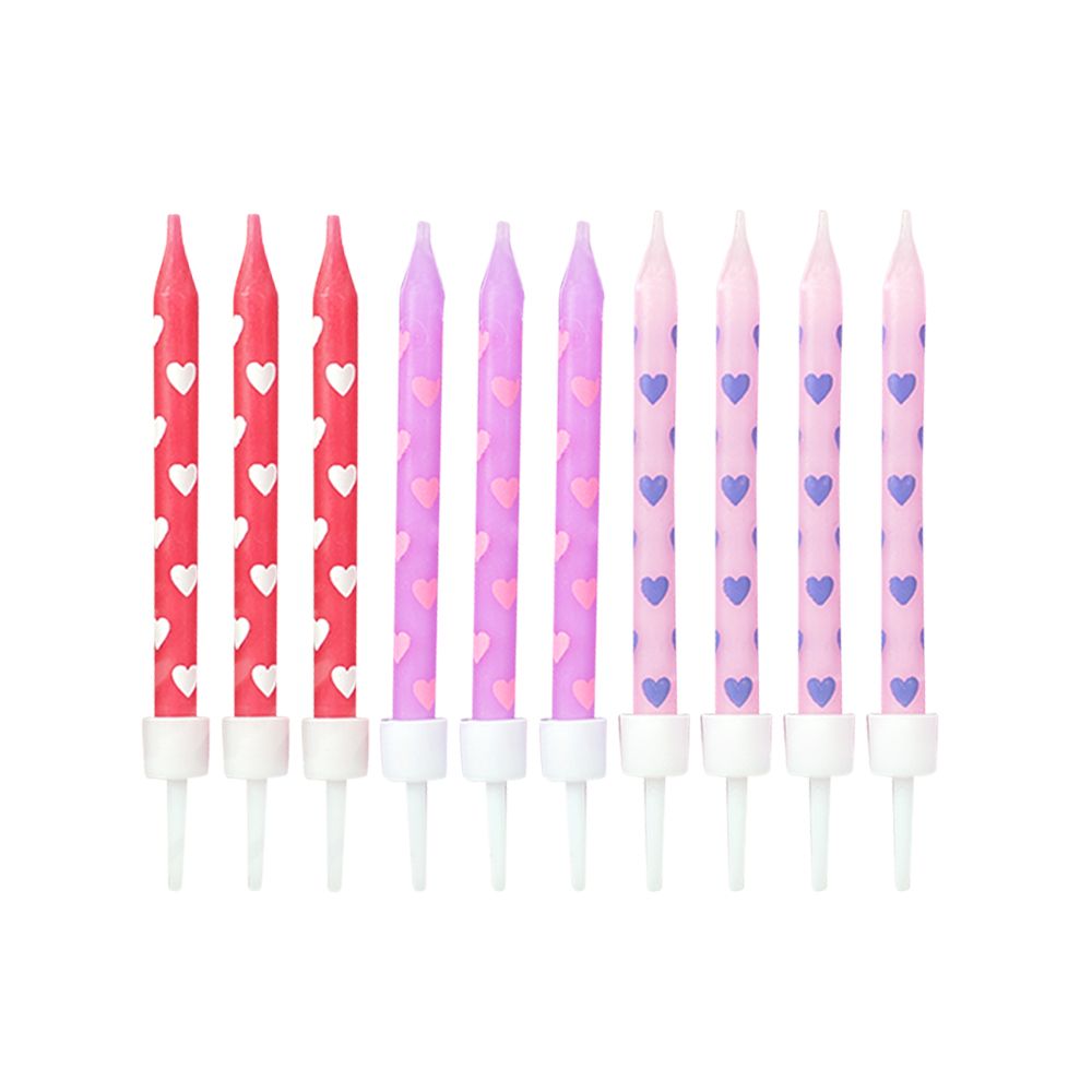 (대용량)벨류팩 파스텔하트 케이크 생일초 : 모모토퍼