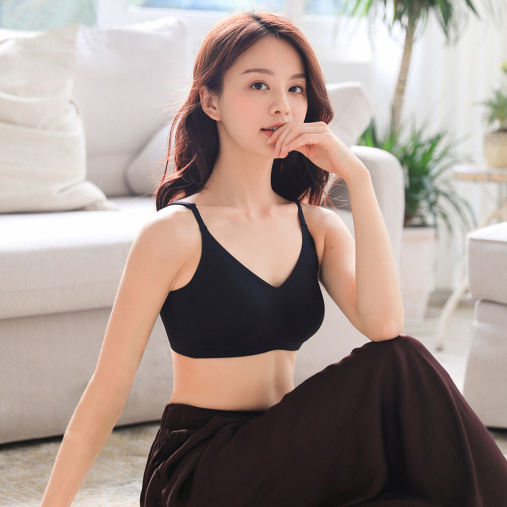 심리스브라 편한 노와이어 브라 빅사이즈 뽕브라탑 : 살롱드엑사