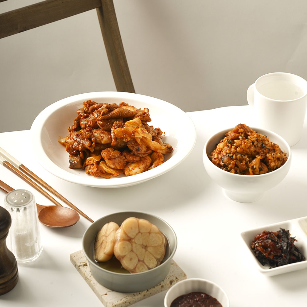 춘천 광덕 장가네 닭갈비 순쌀떡 세트메뉴  밀키트 택배(2kg) : 춘천 광덕 장가네 닭갈비