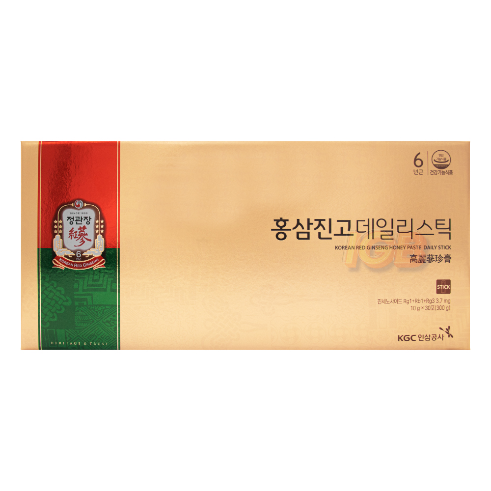 한국인삼공사 정관장 홍삼진고 데일리스틱 10g x 30개입 1박스 : 주식회사 아이지비