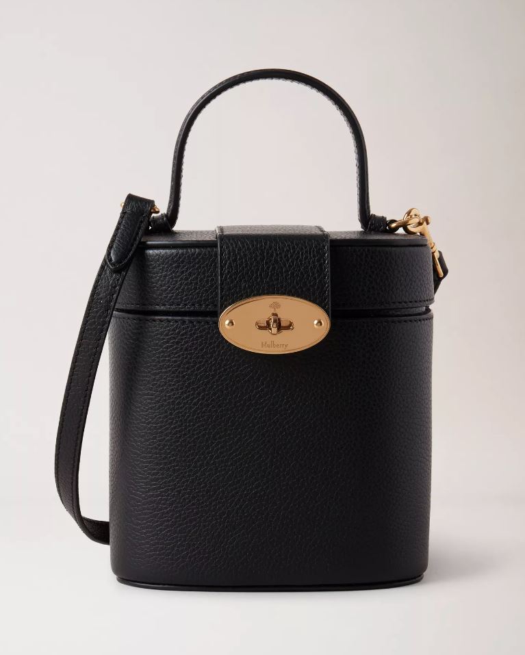 멀버리 코스매틱 케이스 백 블랙 스몰 클래식 그레인 Mulberry Vanity Case Black Small Classic Grain : 런던몰
