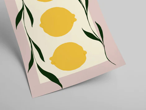 PSTR STUDIO 안나 뫼르너 Anna Morner Mörner 화사한 포스터 Lemons Pink : 갤러리 다듬