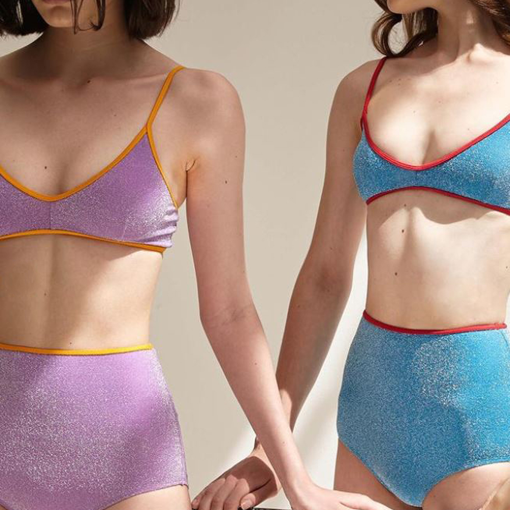 바이올렛 반짝반짝비키니 글리터 수영복 비키니 비치웨어 [에이프릴풀데이] BDSC 비에꼴 : 비에꼴