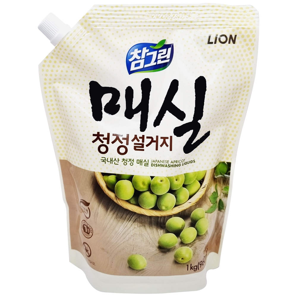 참그린 매실 주방세제 1kg 리필 : 둘레