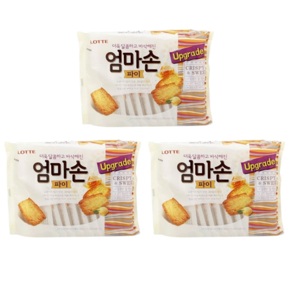 롯데제과 엄마손파이 254g x3개 : 아만노마켓