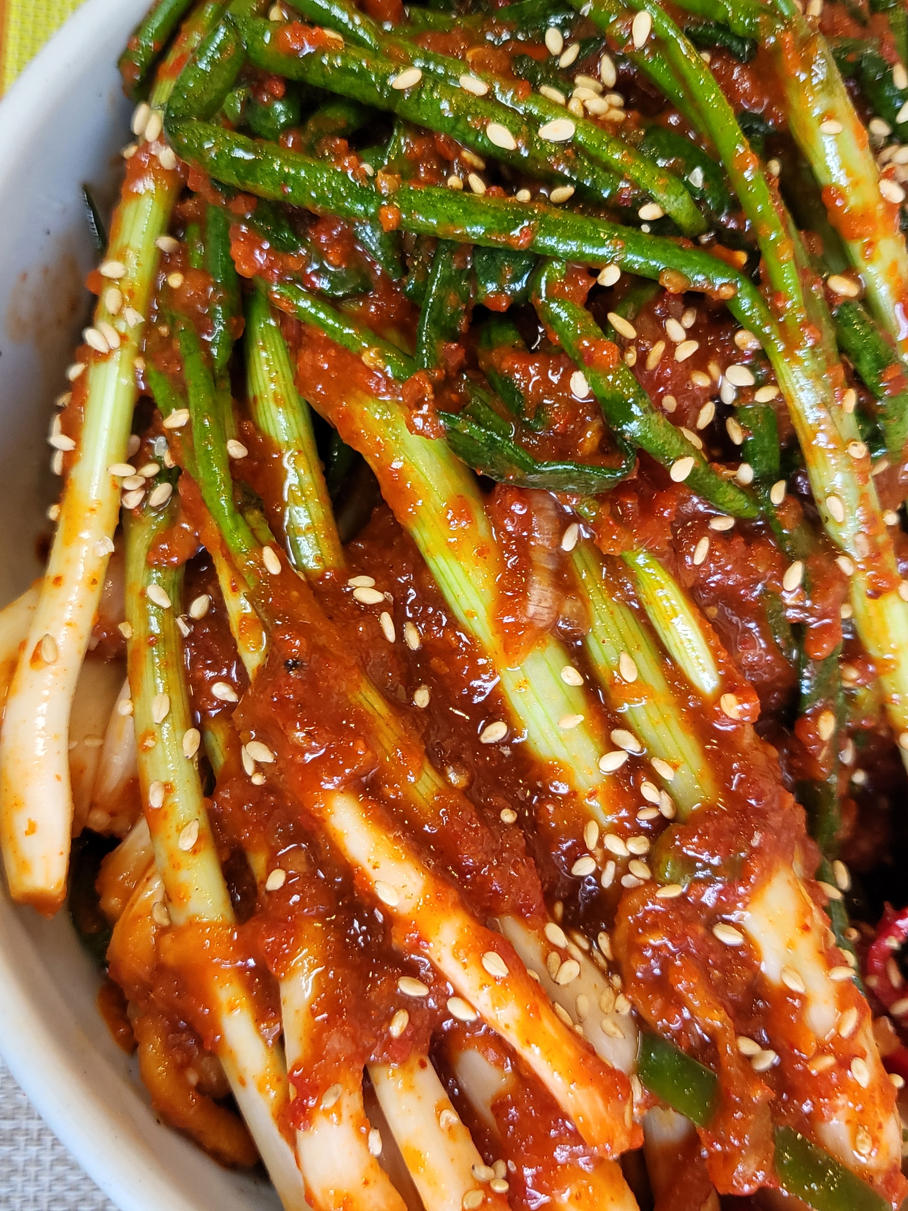 김춘자명인 당일제조 국내산100% 파김치 1KG 매콤한 밥반찬 주문 : 강원도할매 김춘자명인김치