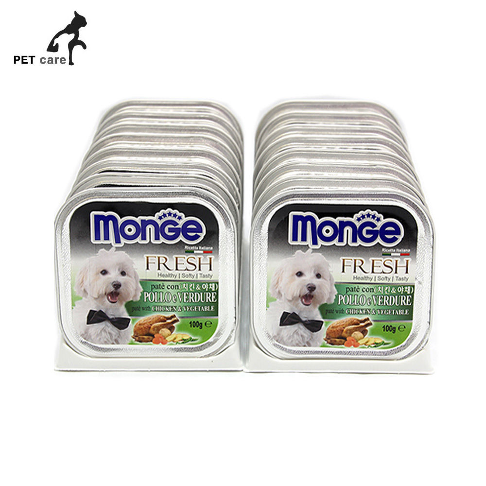 몽이 치킨야채 사각캔 100g x 16개 1박스 : 평생 함께 할개