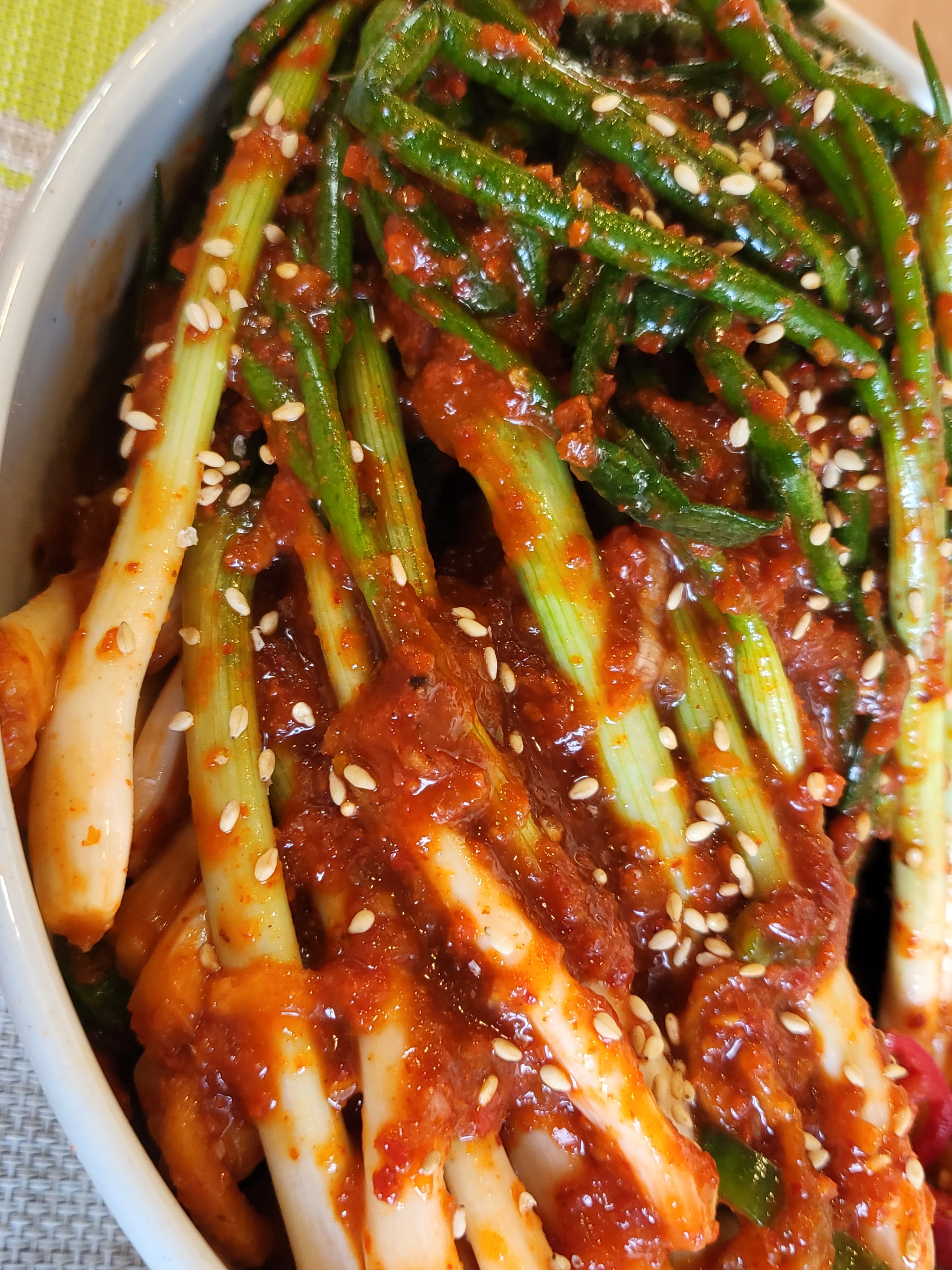 김춘자명인 당일제조 국내산100% 파김치 1KG 매콤한 밥반찬 주문 : 강원도할매 김춘자명인김치