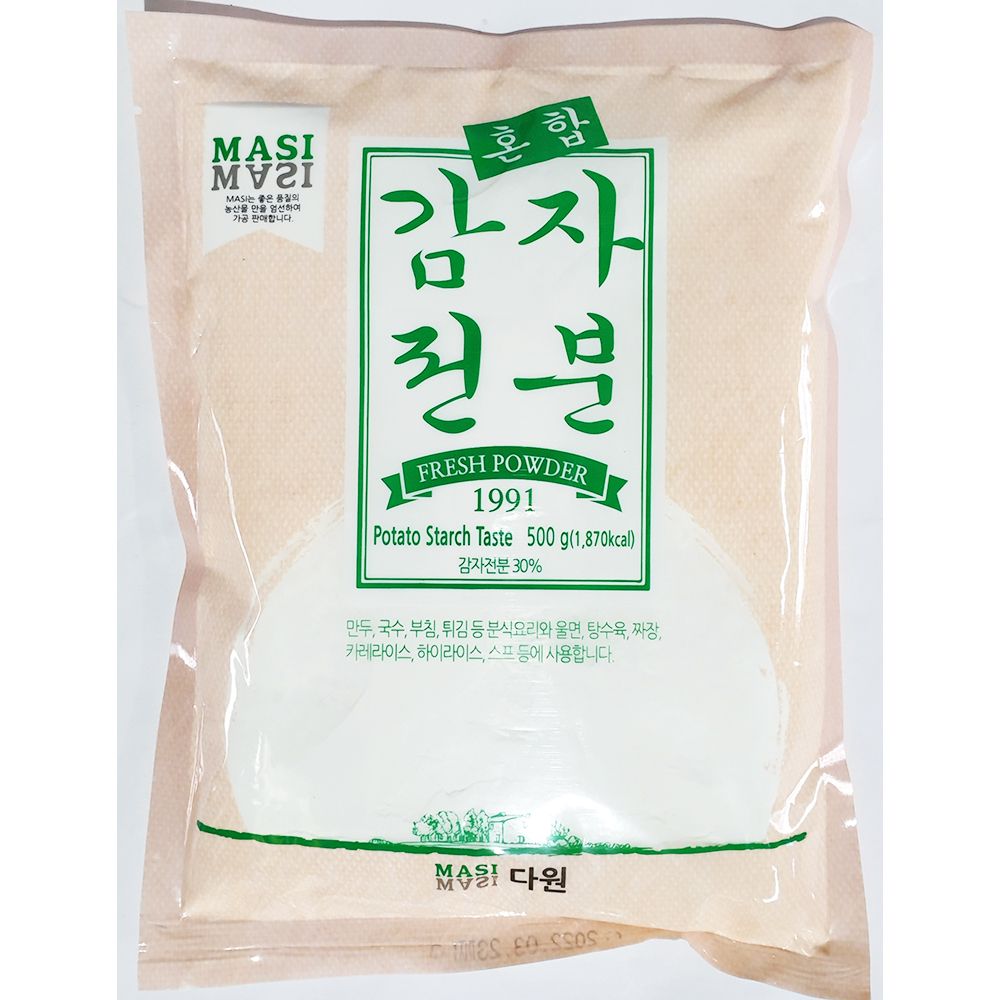 혼합감자전분(다원 500g)X4 감자가루 가루감자 다원전분 혼합감자전분 감자분 감자분말 분말감자 요리용전분 조리용전분 감자전분가루... 