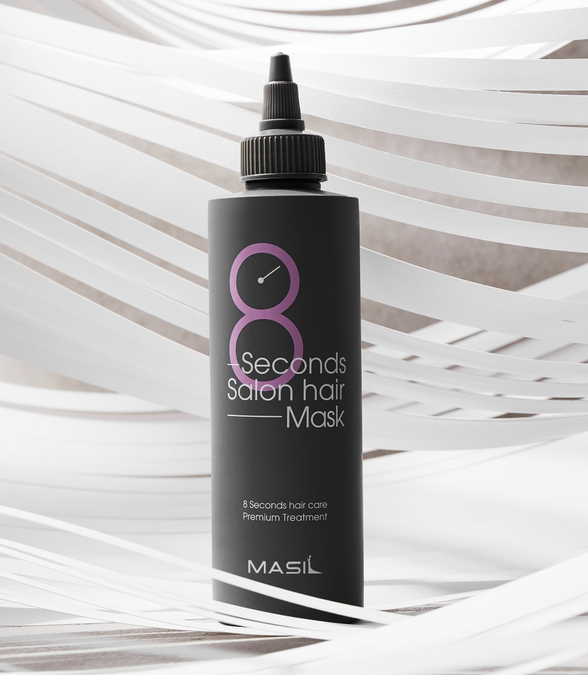 MASIL 마실 살롱 헤어38 모발홈케어세트 (CMC 샴푸 300ml) (8초살롱 헤어마스크 200ml) (스틱형 8ml 4개입) : 플레이페이