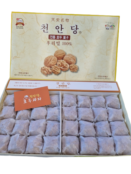 호두과자 32개입. 호두가 반개이상 들어간 우리밀 100%로 만든 앙금도 듬뿍 들어간 천안당 호두과자 32개입 : 천안당호두과자 서산점
