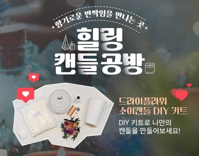 드라이플라워 소이캔들 DIY키트 : 넷츠스토어